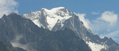 snow on the Mont Blanc top