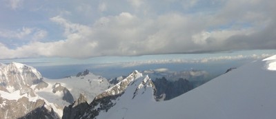 cresta del Monte Bianco